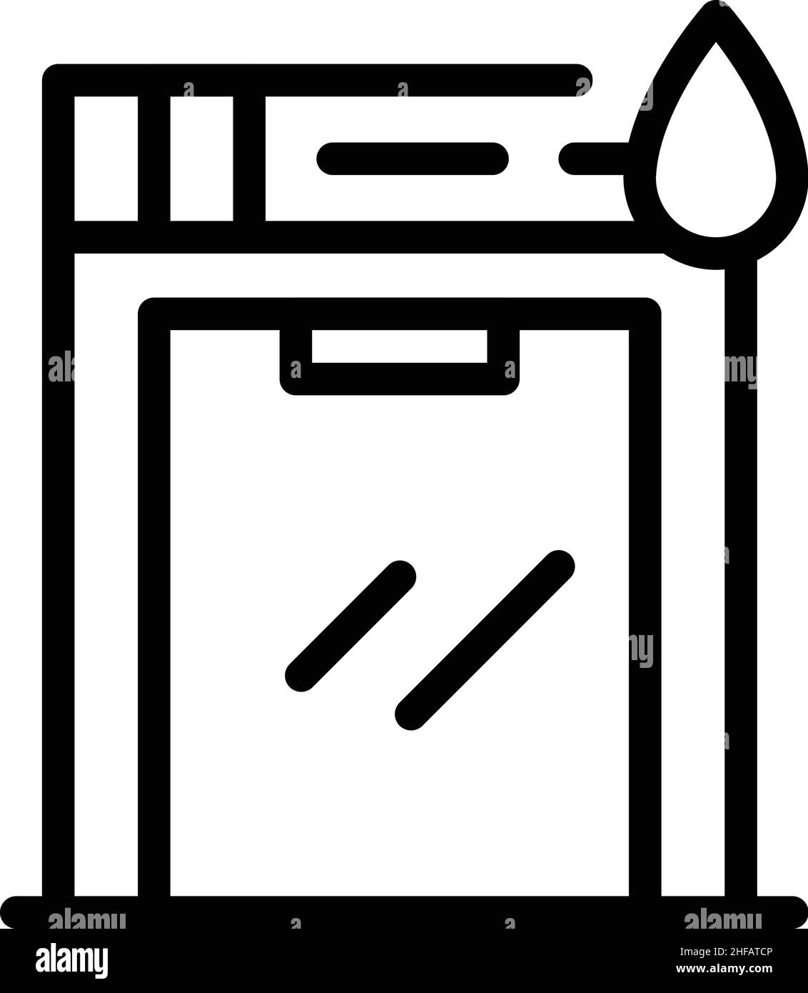Save water dishwasher icon outline vector. Shower dish. Eco drop Stock