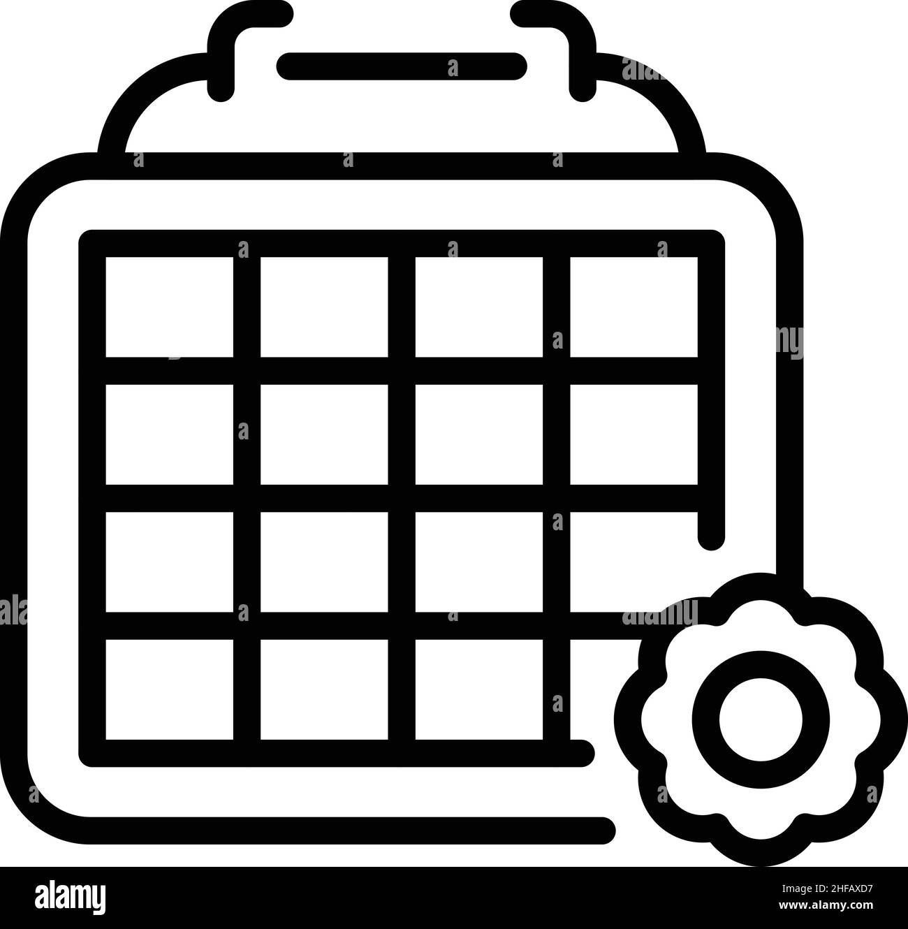 Calendar physiotherapy icon outline vector. Physical spa. Health hydro Stock Vector