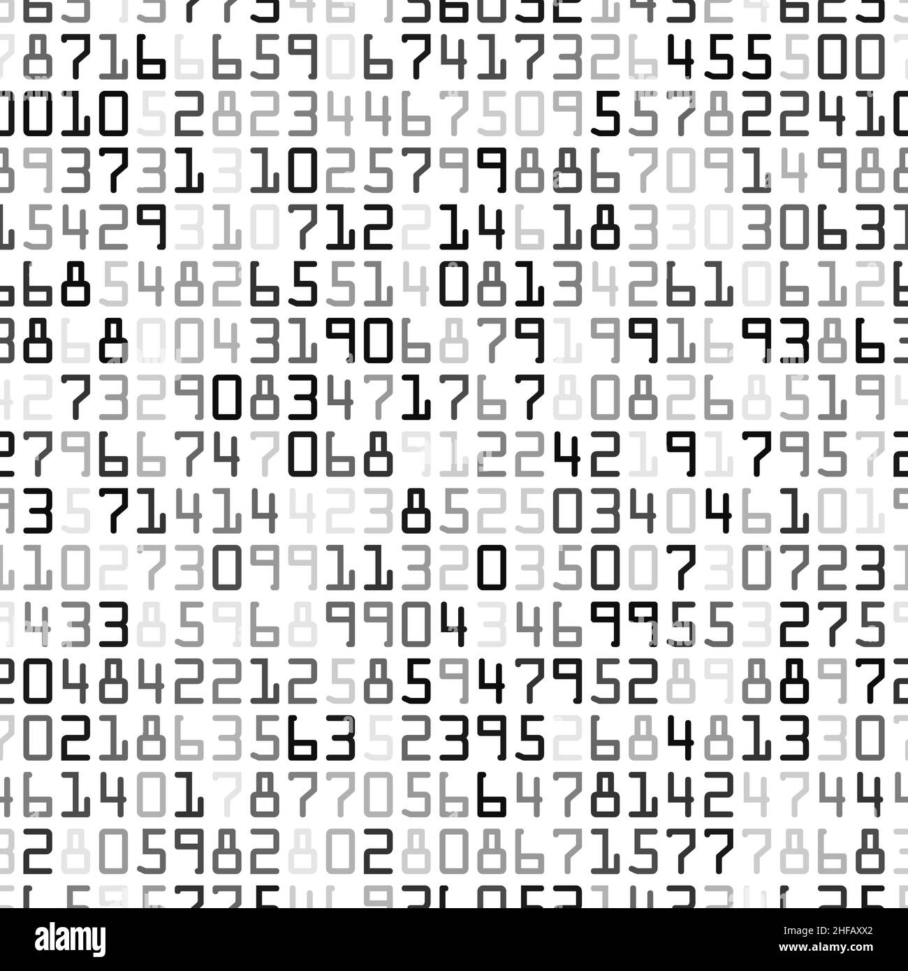 White Gray And Black Halftone Numbers Letters In Random Order On white-gray-and-black-halftone-numbers-letters-in-random-order-on