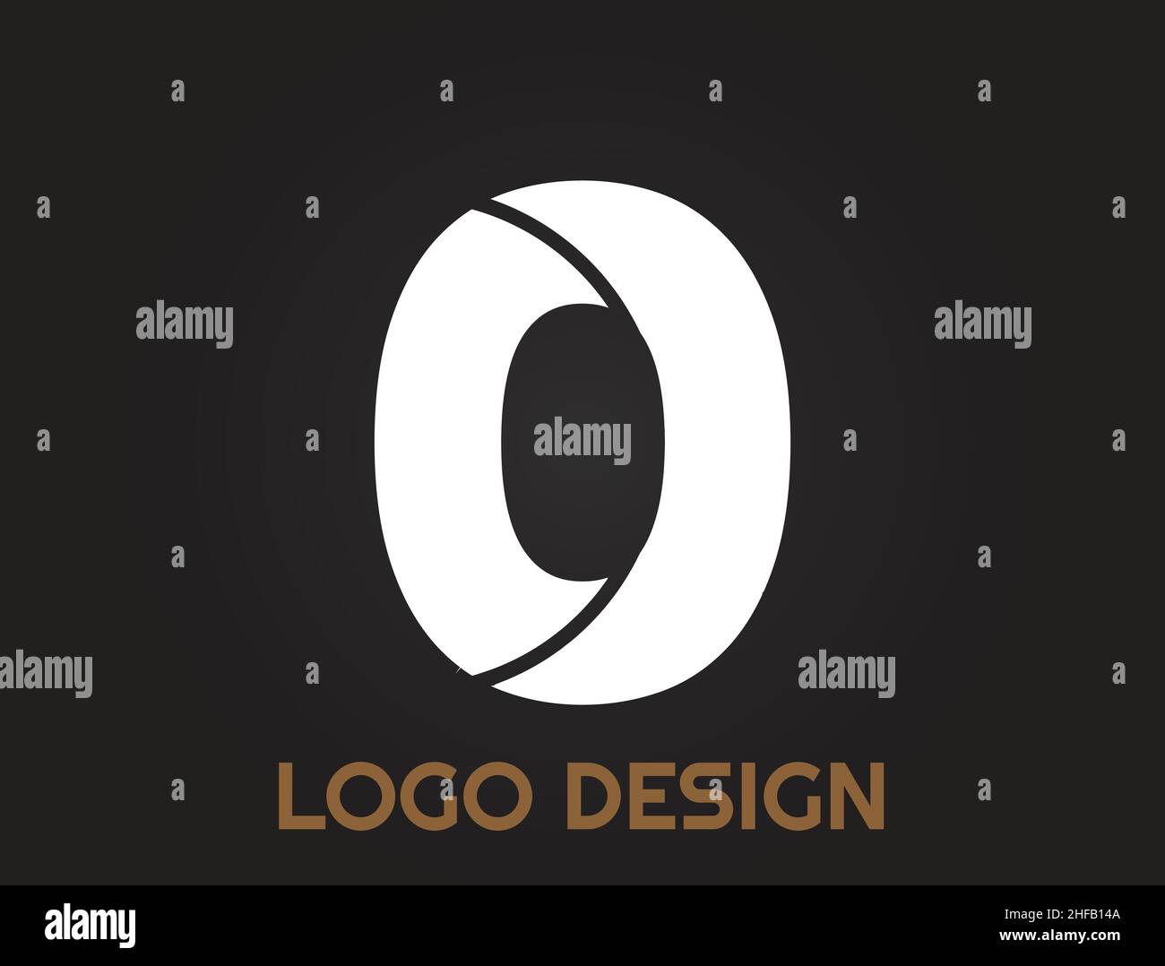 numbers in a beautiful design , logo design Stock Vector