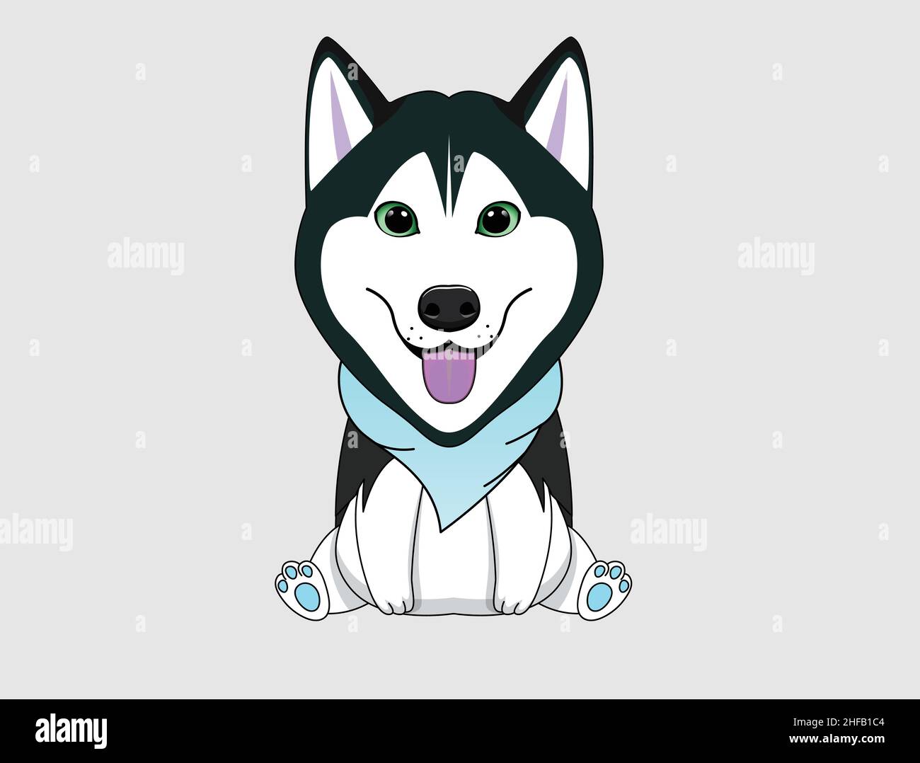Cute little dog portrait Vector , Premium Quality Stock Vector