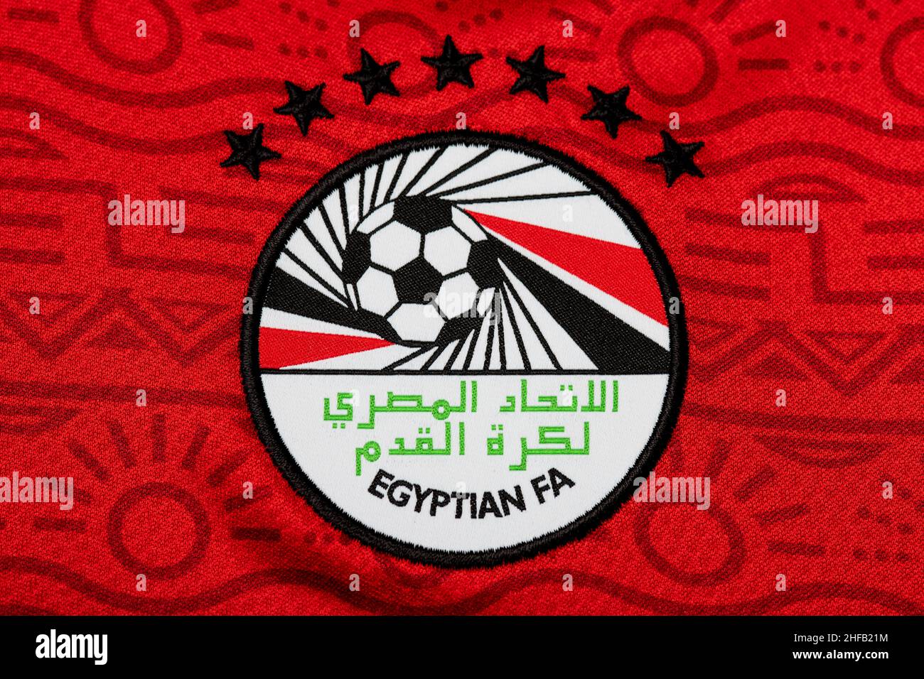 Close up of Egyptian National Football team kit Stock Photo Alamy
