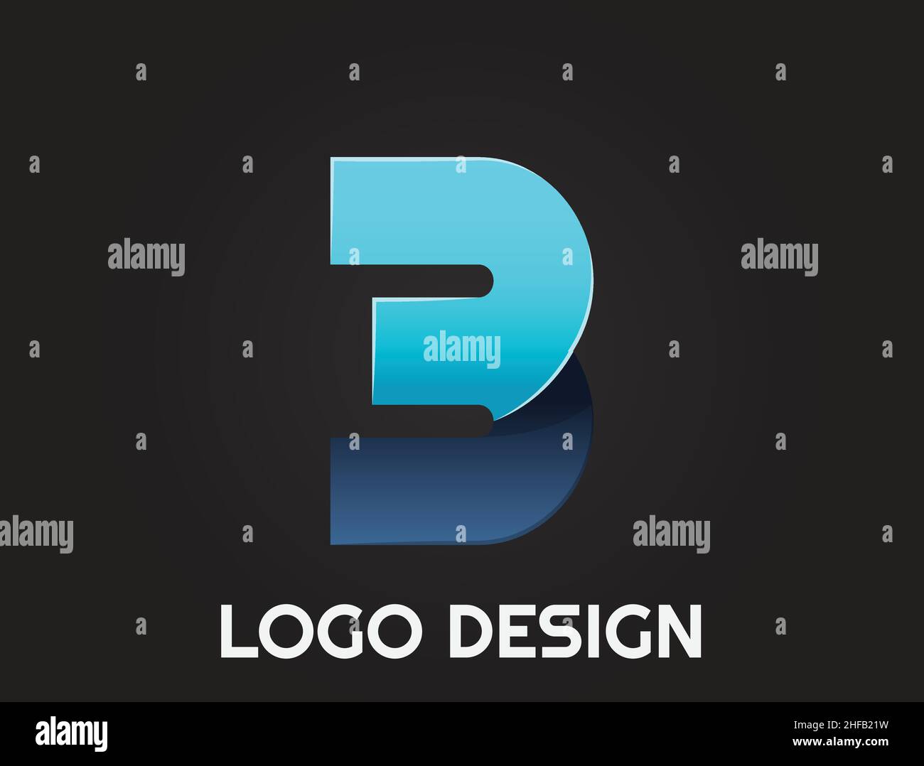 numbers in a beautiful design , logo design Stock Vector