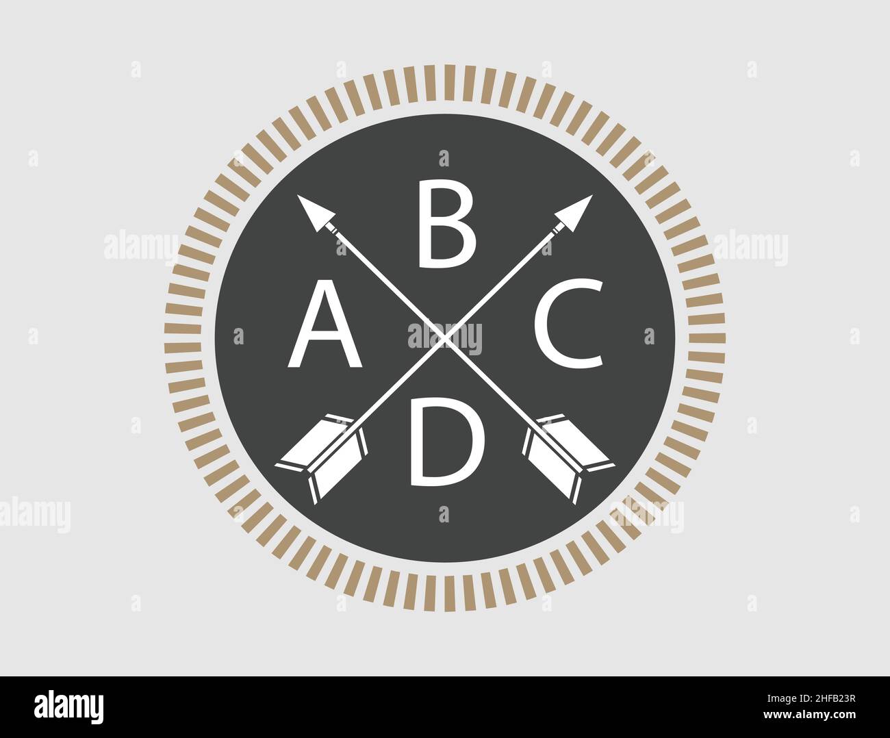 Vintage Retro Vector Logo  , Premium Quality Stock Vector