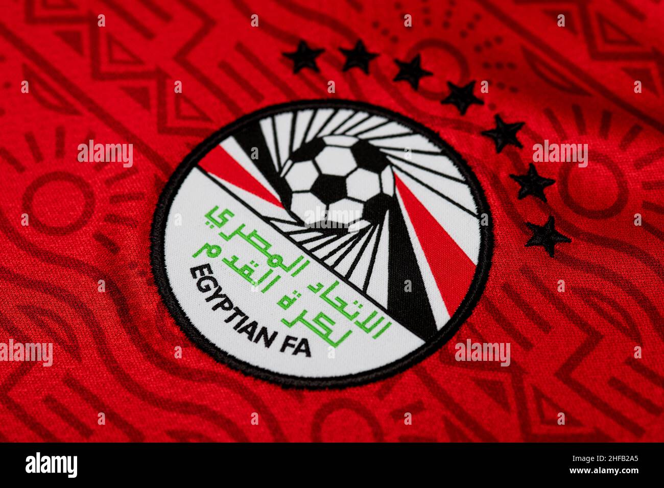 Close up of Egyptian National Football team kit Stock Photo Alamy
