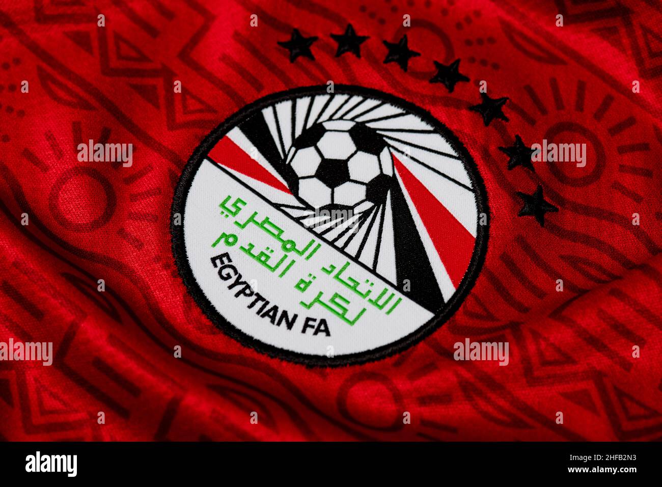 Close up of Egyptian National Football team kit Stock Photo Alamy