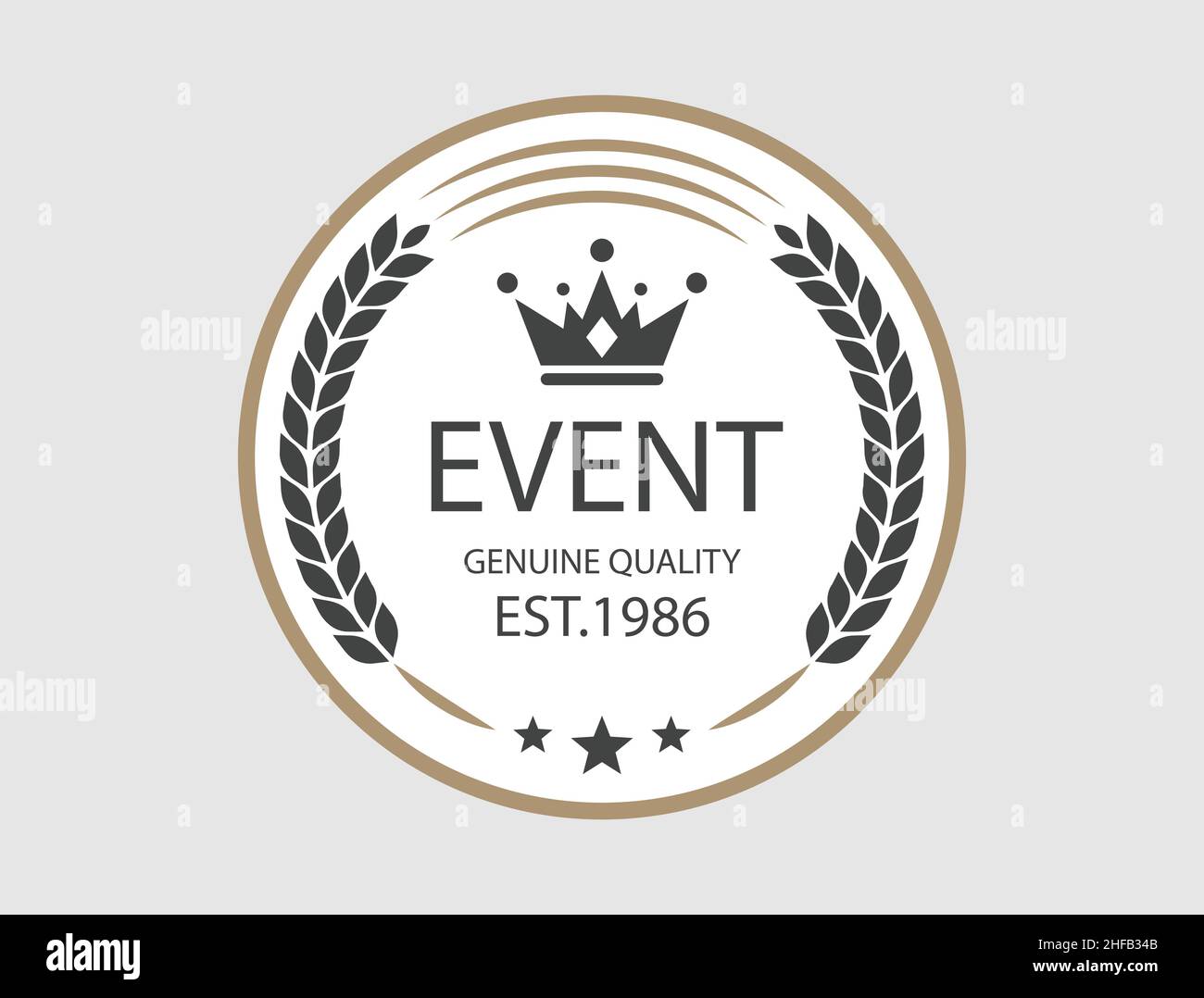 Vintage Retro Vector Logo  , Premium Quality Stock Vector