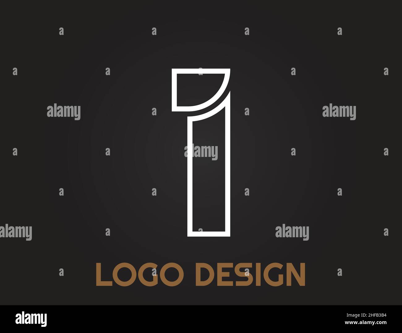 numbers in a beautiful design , logo design Stock Vector