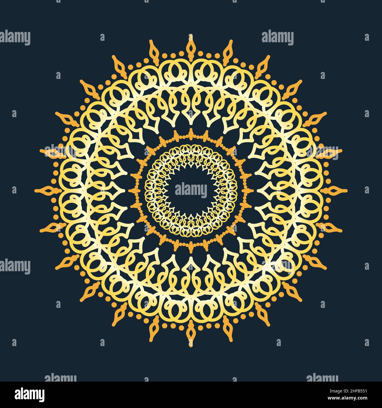 Gradient Mandala illustration. Decorative round ornament. Antique decorative elements. Oriental pattern, vector illustration. mandala for Henna, Mehnd Stock Vector