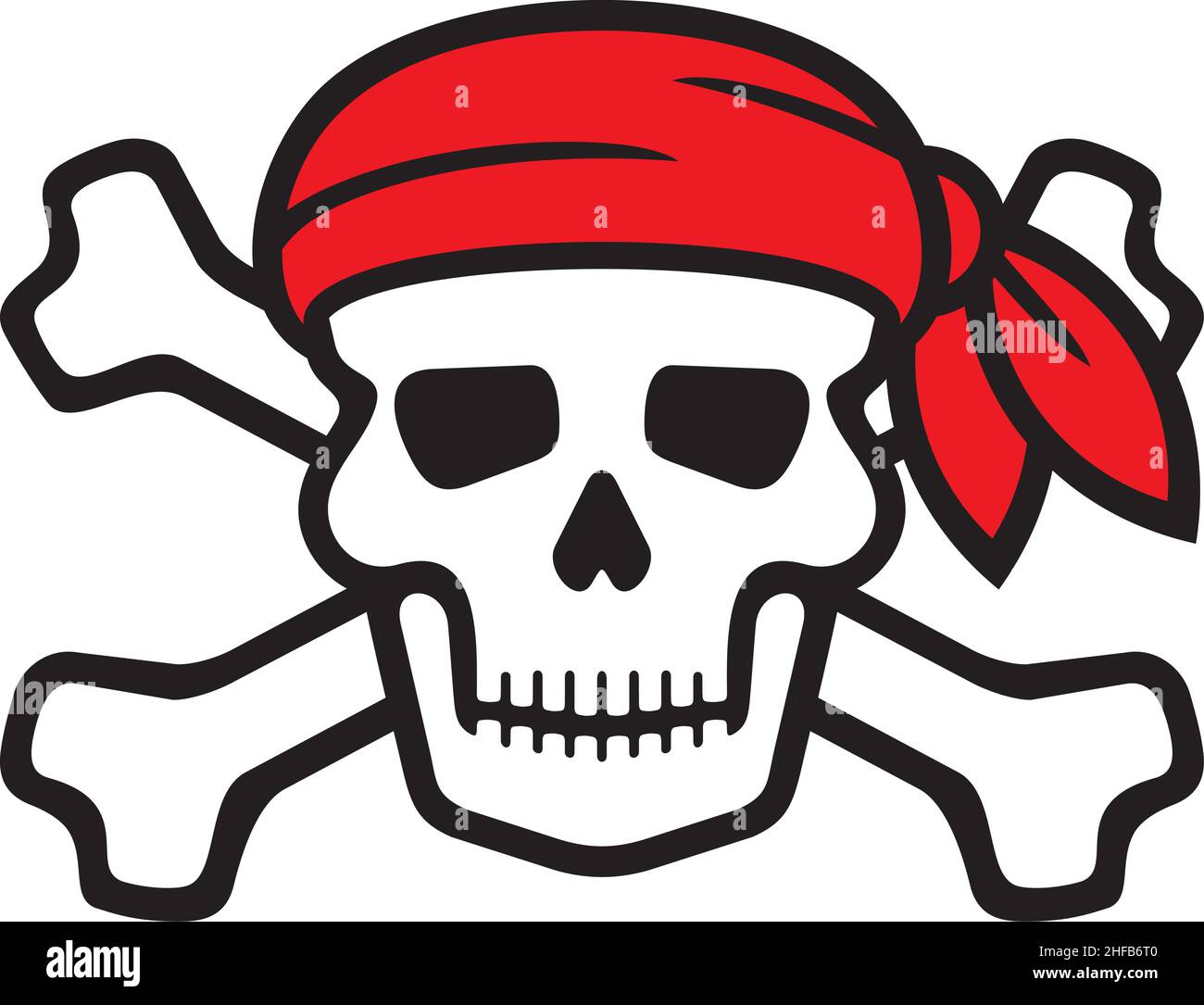 pirate-symbol-skull-with-crossed-bones-and-red-bandanna-vector-illustration-stock-vector-image-art-alamy for Free Printable Pirate Skull And Crossbones Pirate symbol - skull with crossed bones and red bandanna. Vector illustration Stock Vector Image & Art - Alamy for Free Printable Pirate Skull And Crossbones