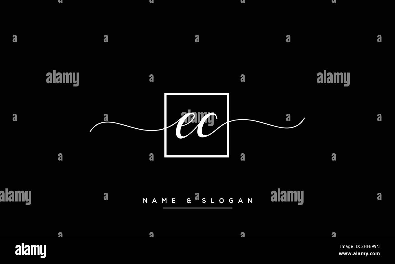 EC, CE Abstract Letters Logo monogram Stock Vector