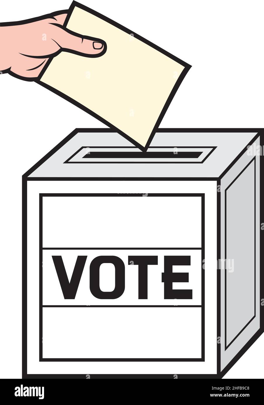 Ballot boc vector illustration Stock Vector Image & Art - Alamy