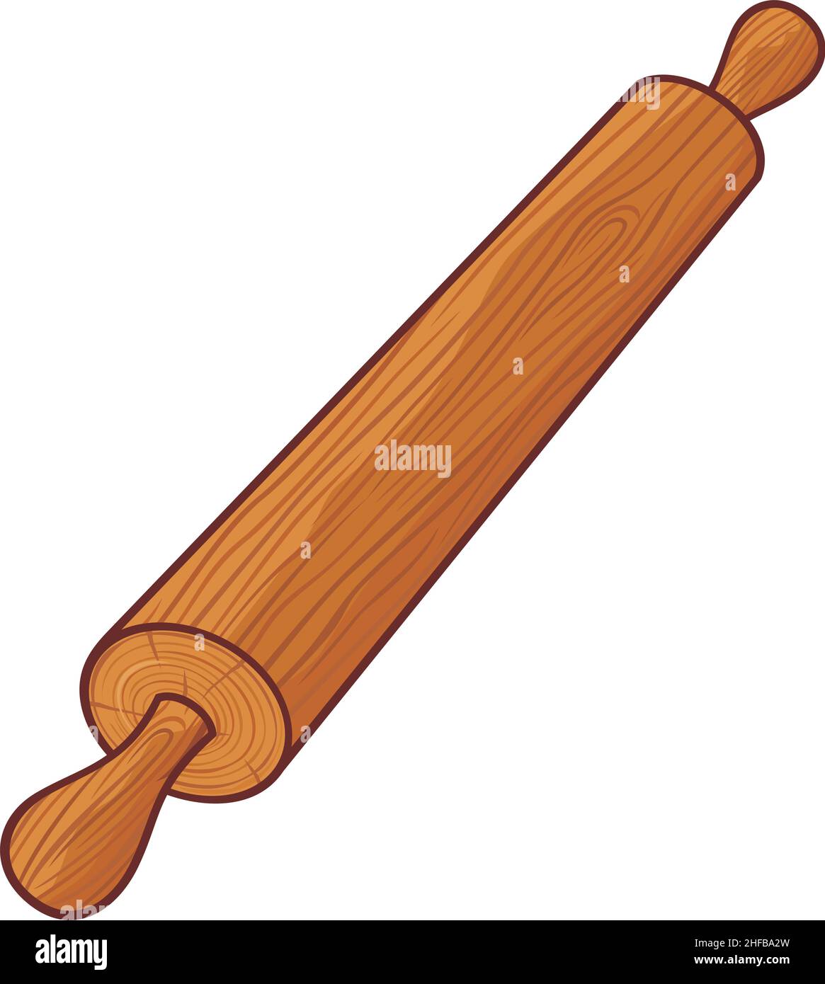 Rolling pin vector illustration Stock Vector Image & Art Alamy