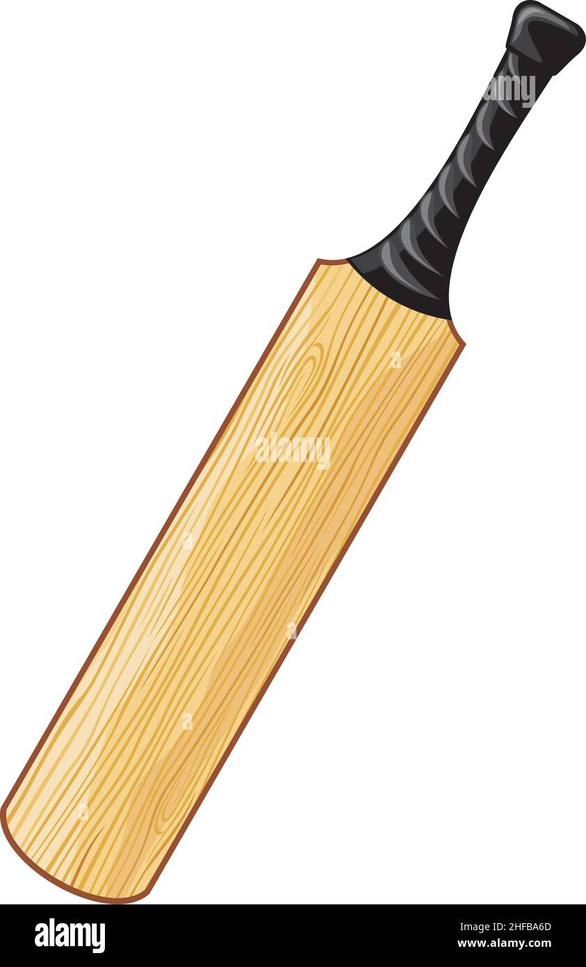 Cricket bat vector illustration Stock Vector