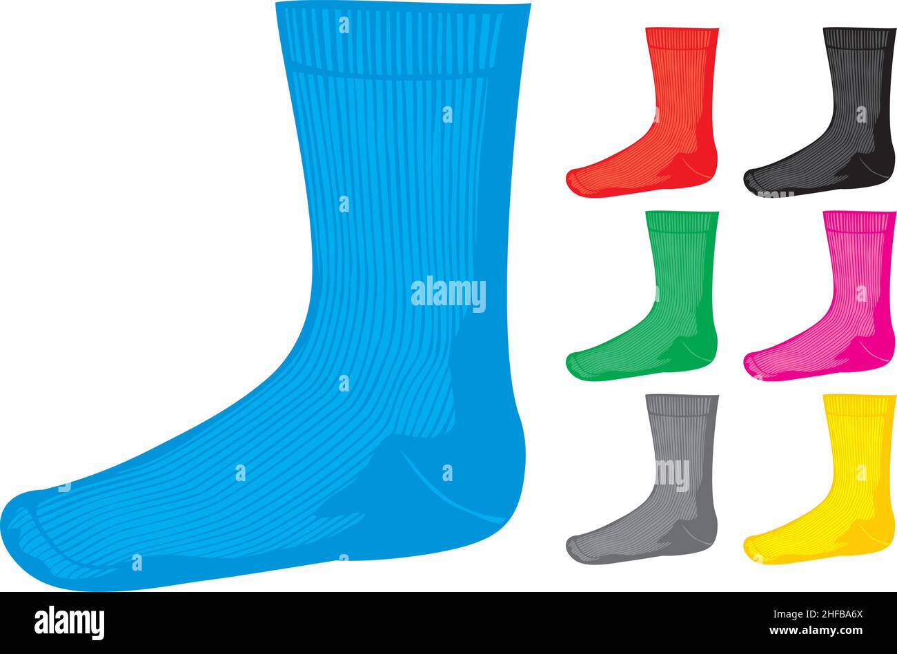 Set of blank socks vector illustration Stock Vector Image &amp; Art - Alamy