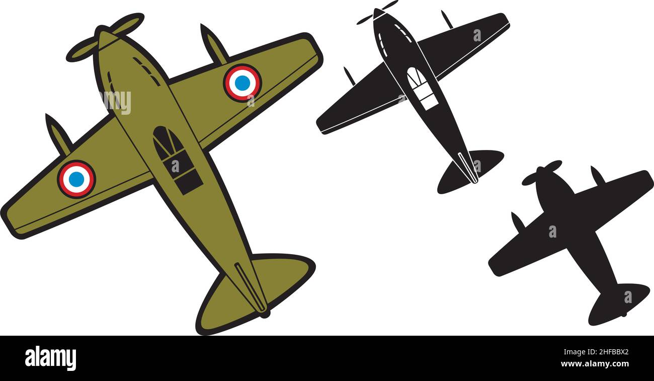 Planes (air forces, aircraft) vector illustration Stock Vector