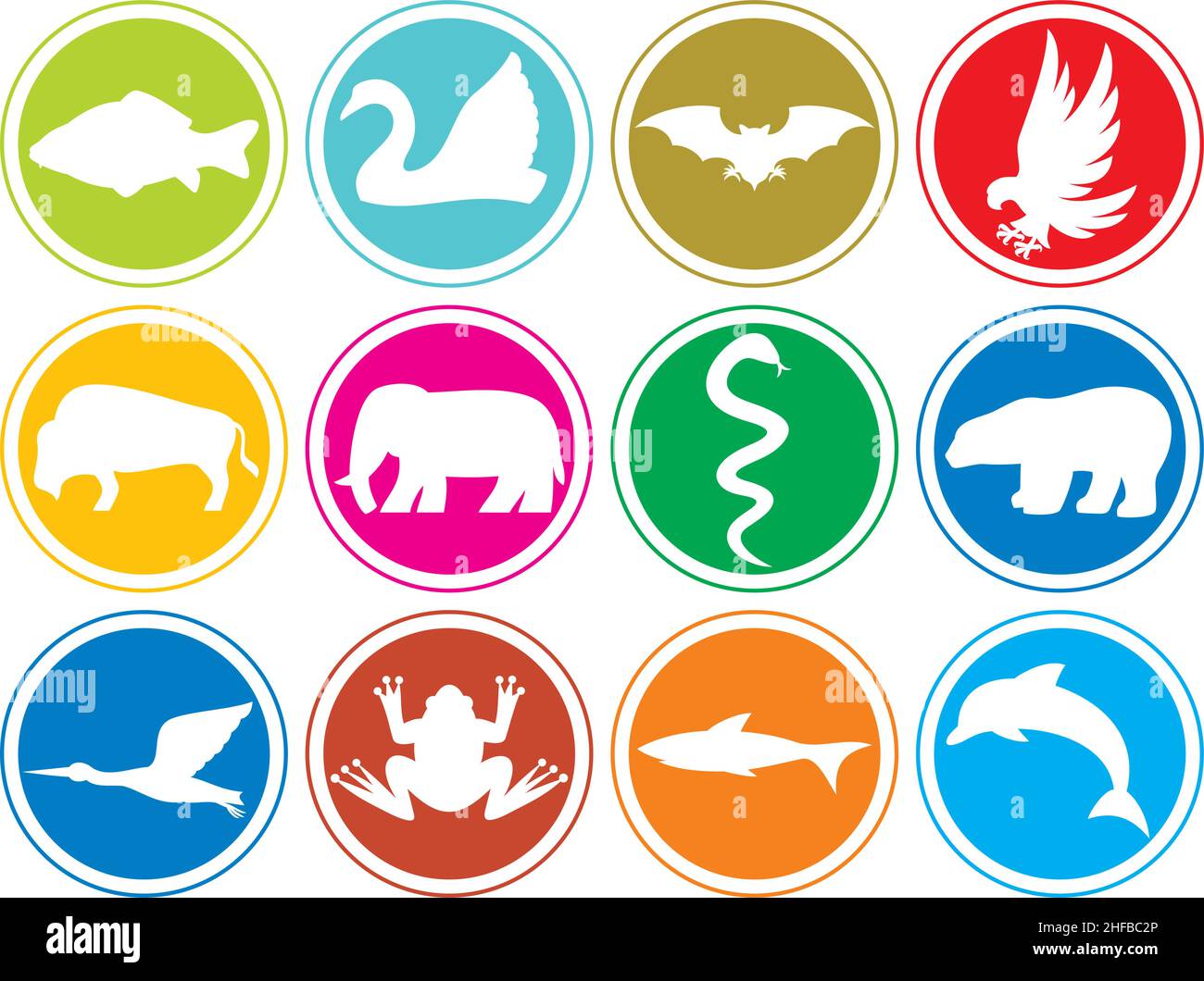 African Sea Eagle Stock Vector Images Alamy