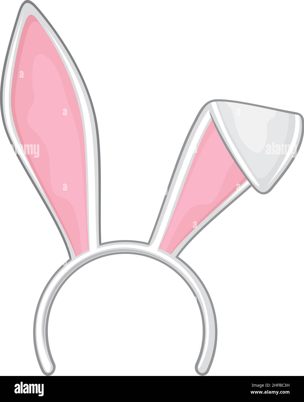 Easter bunny (rabbit) ears mask vector illustration Stock Vector Image ...