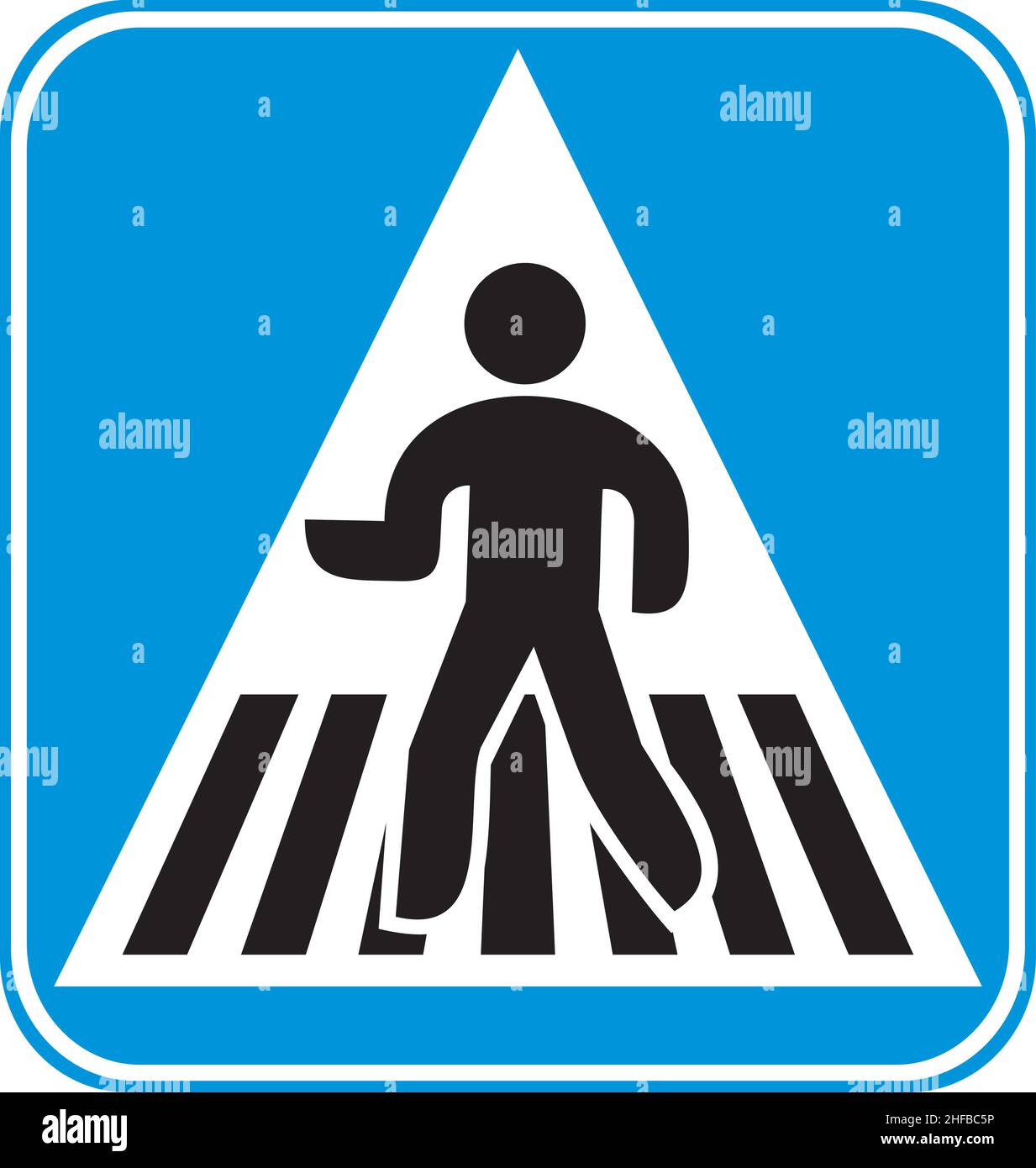 Pedestrian crossing sign isolated hi-res stock photography and images -  Alamy