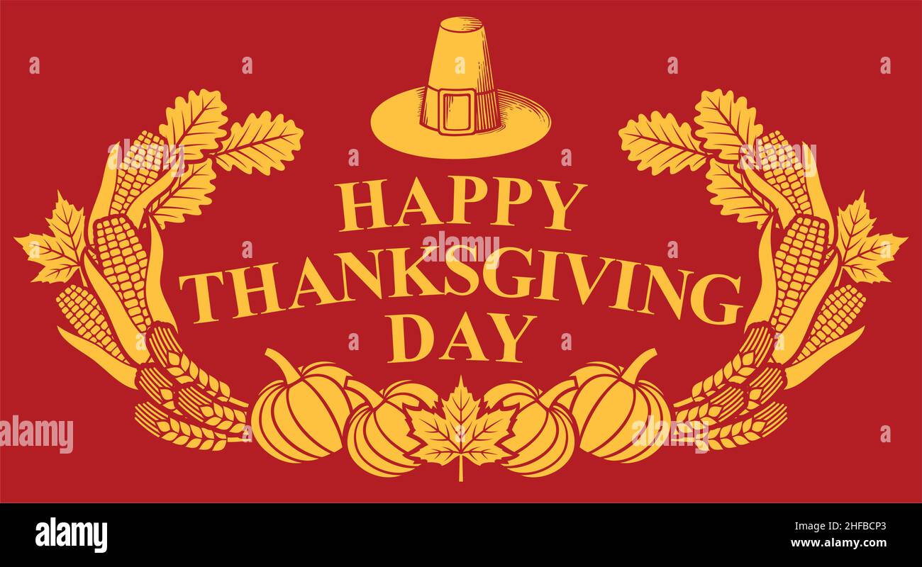 Thanksgiving Day design. Vector illustration Stock Vector Image & Art ...