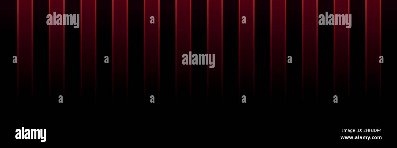 Abstract dark background vertical red gradient lines - Vector illustration Stock Vector