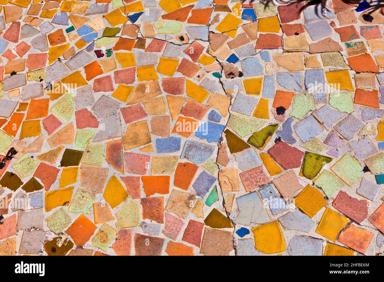 mosaic with floor tiles gives a beautiful colorful pattern Stock Photo ...