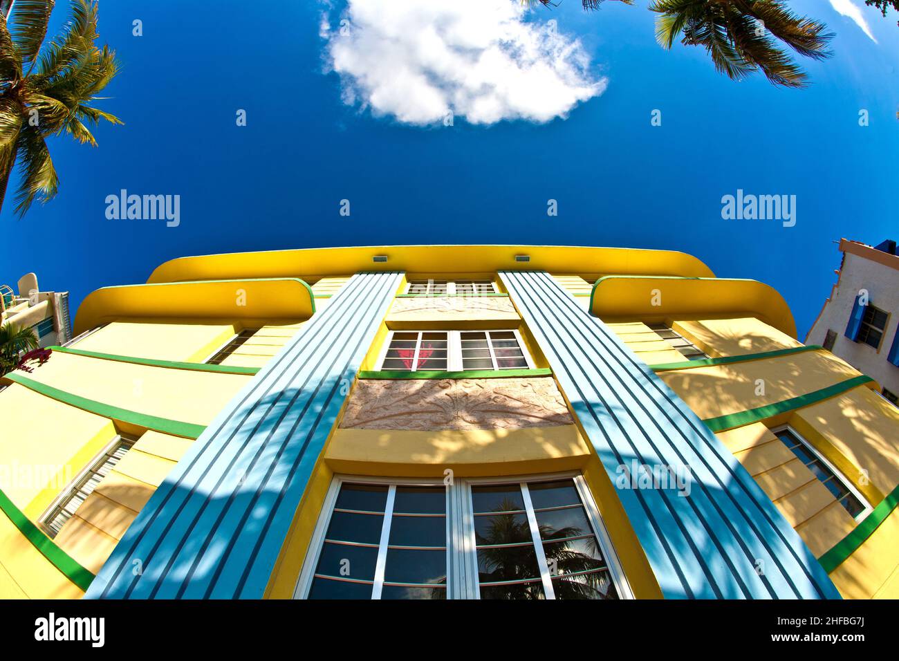 art deco architecture in Miami Stock Photo Alamy