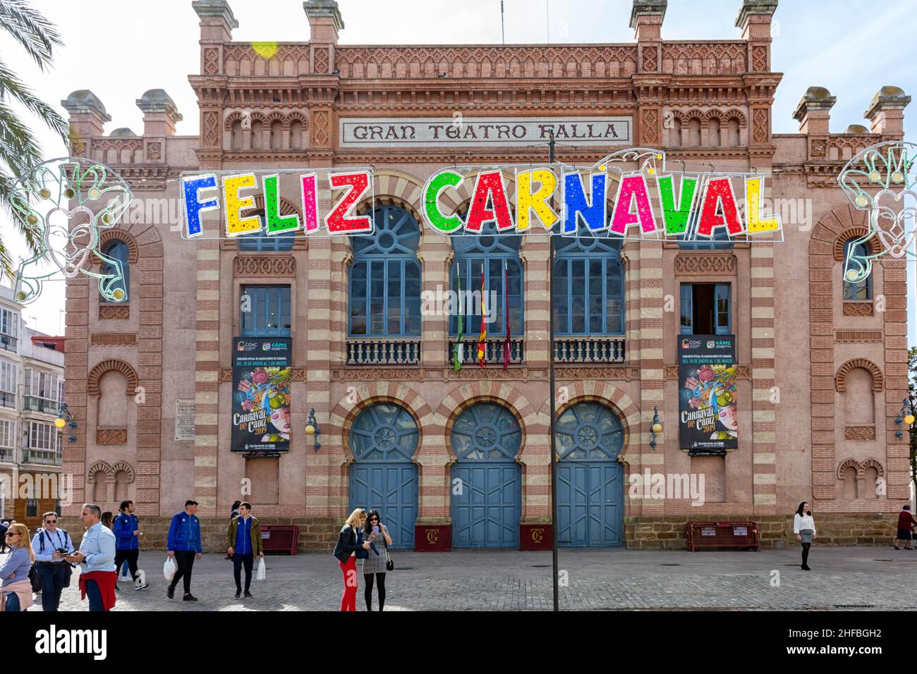 Gran teatro falla in spanish city cadiz Stock Photo