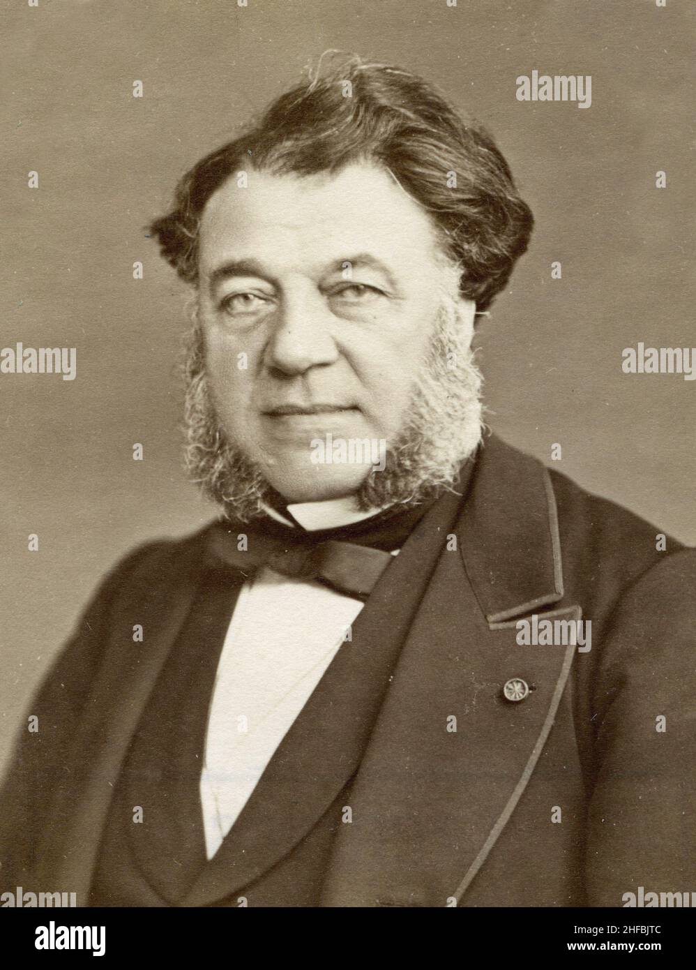 Portrait de Paul Abadie (1812-1884), architecte francais. Stock Photo