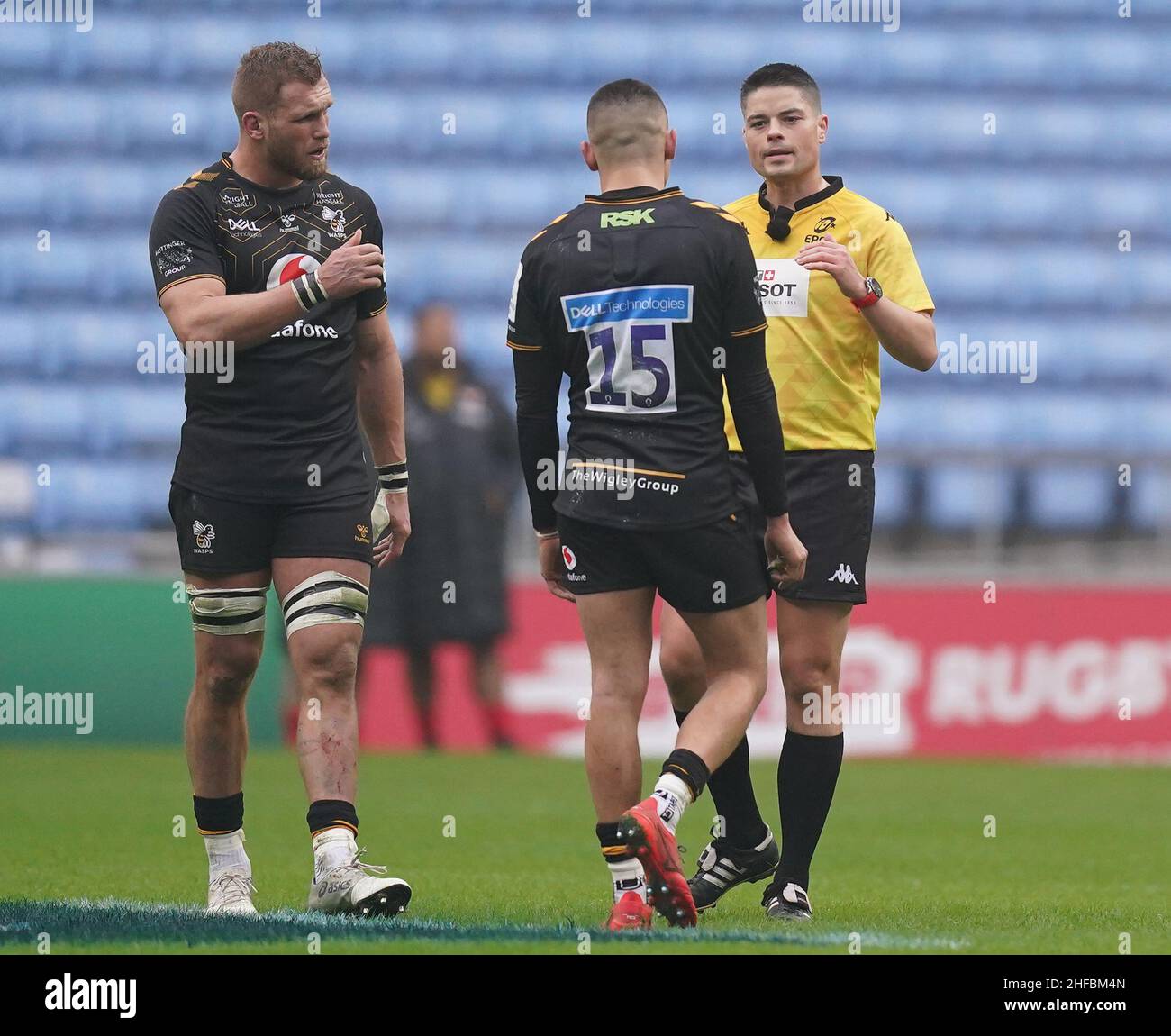 Toulouse's Romain Ntamack during the Heineken Champions Cup, Pool A match  at Coventry Building Society Arena, Coventry. Picture date: Saturday  January 15, 2022 Stock Photo - Alamy