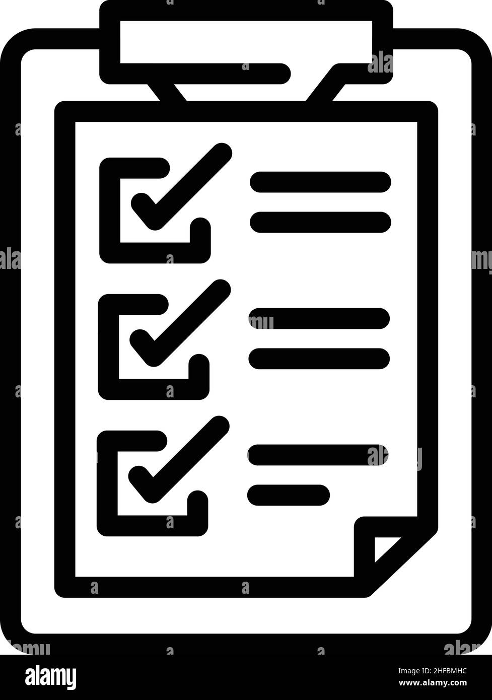 Benchmark clipboard icon outline vector. Time unit. App industry Stock ...