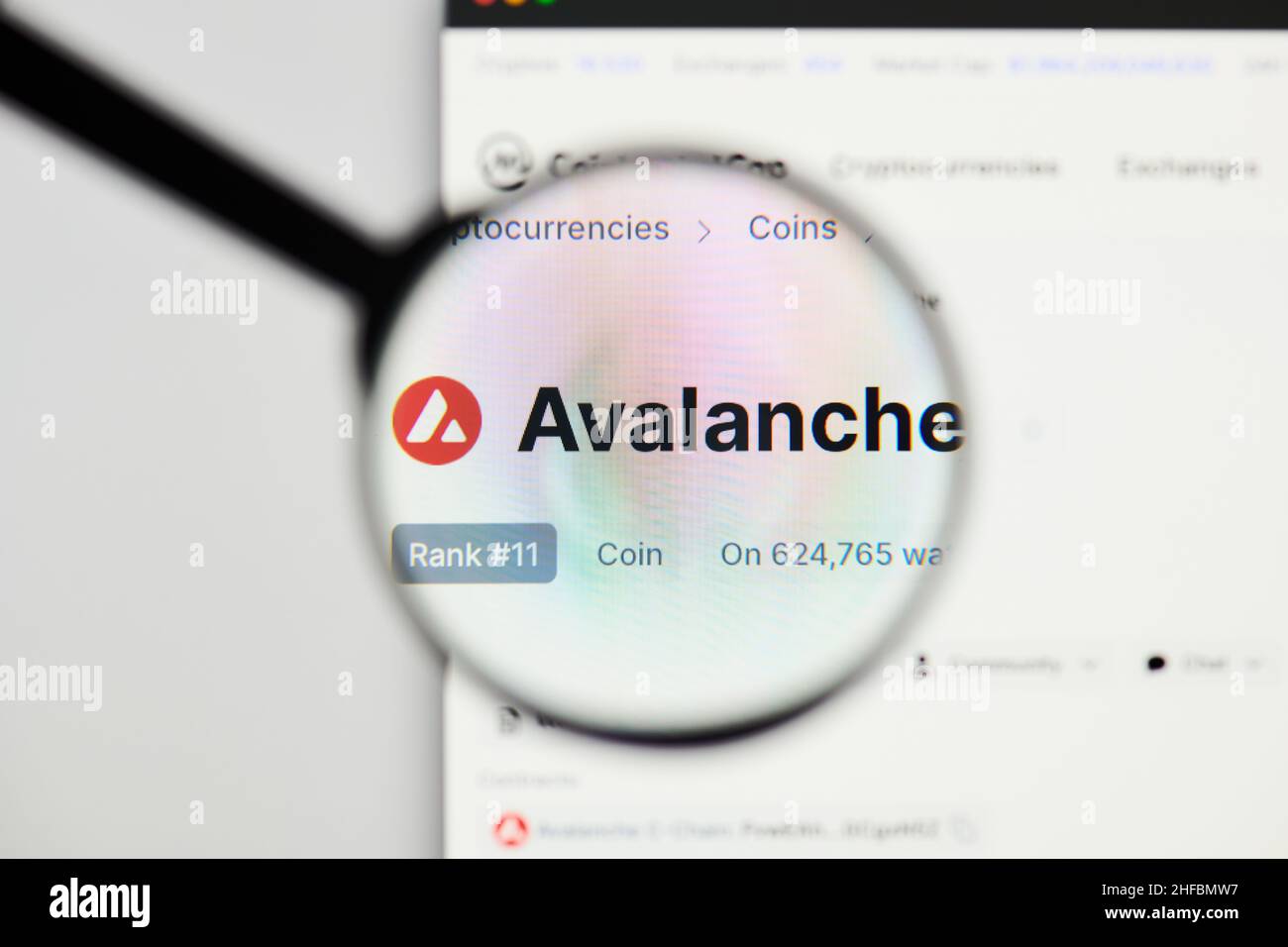 Avalanche coin hi-res stock photography and images - Alamy