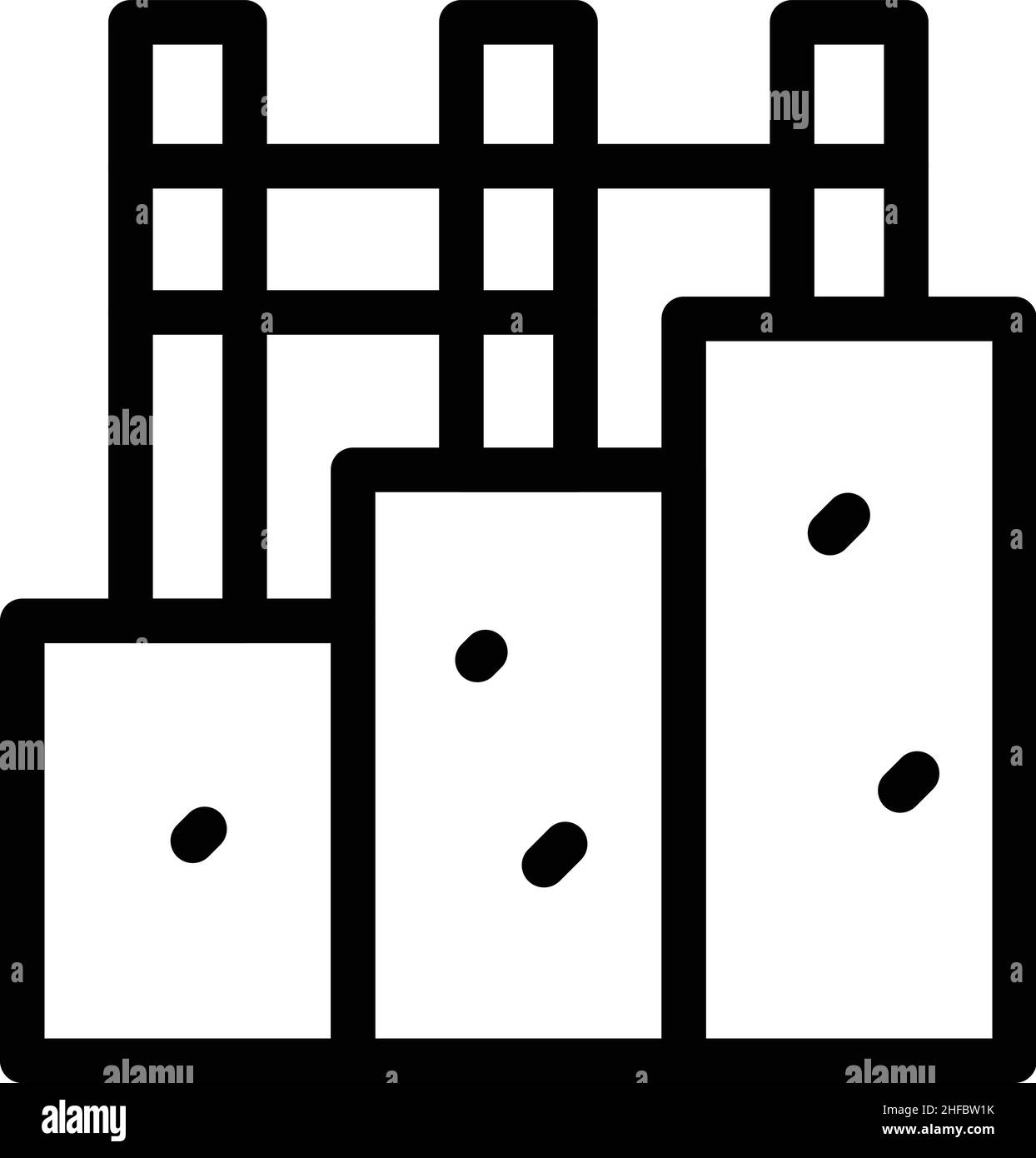 Construction drywall icon outline vector. House cement. Wall plaster Stock Vector