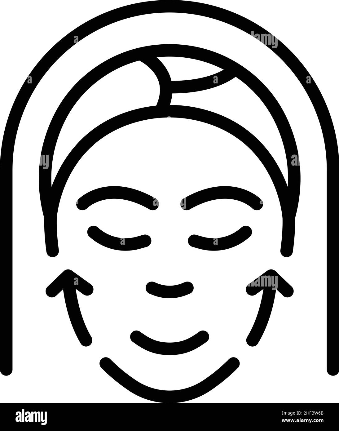 Woman collagen icon outline vector. Hair acne. Beauty cell Stock Vector ...