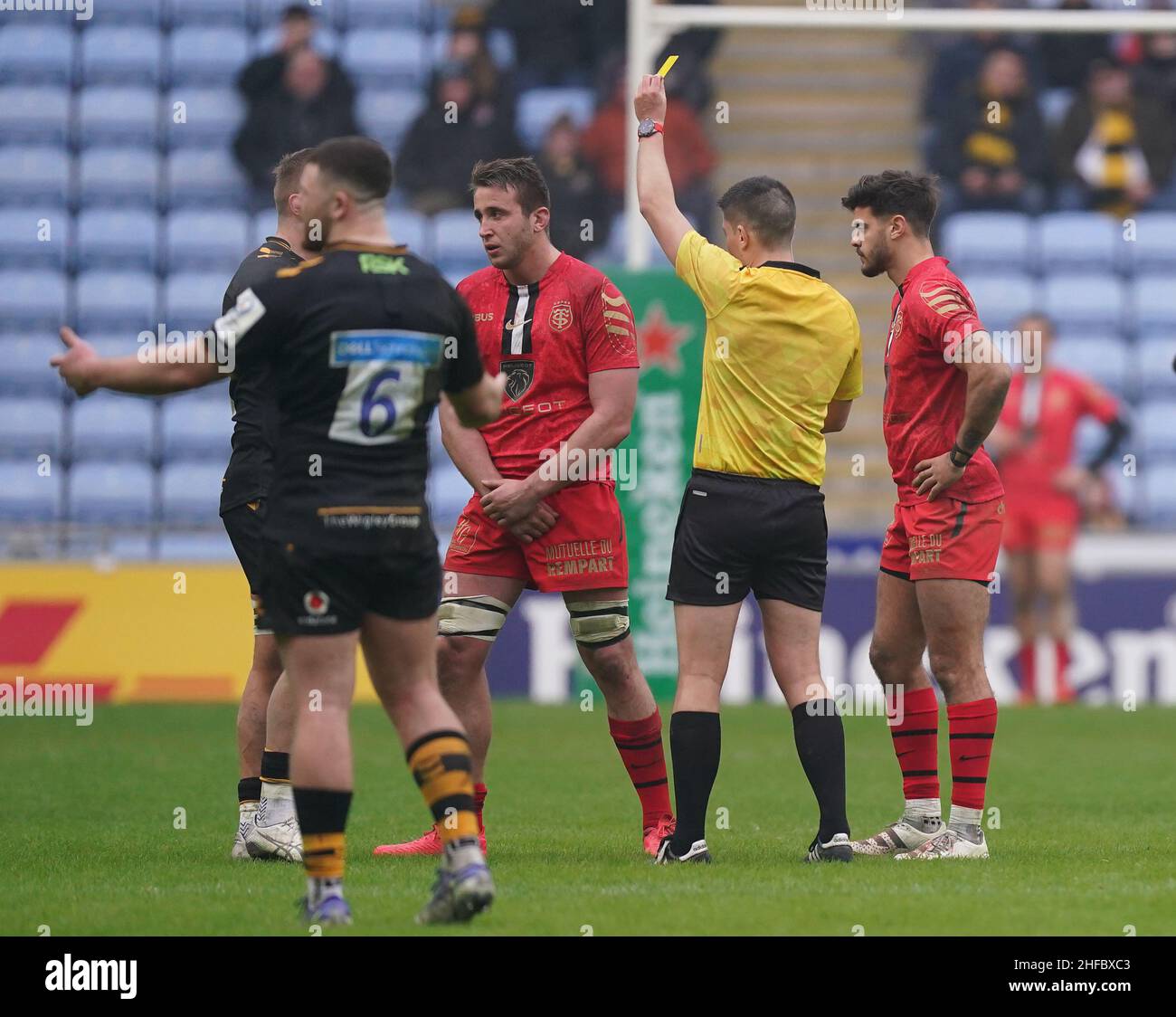 Toulouse's Romain Ntamack during the Heineken Champions Cup, Pool A match  at Coventry Building Society Arena, Coventry. Picture date: Saturday  January 15, 2022 Stock Photo - Alamy