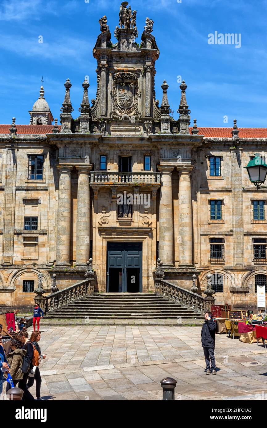 Monasterio de San Martín de Pinario, Santiago de Compostela Stock Photo