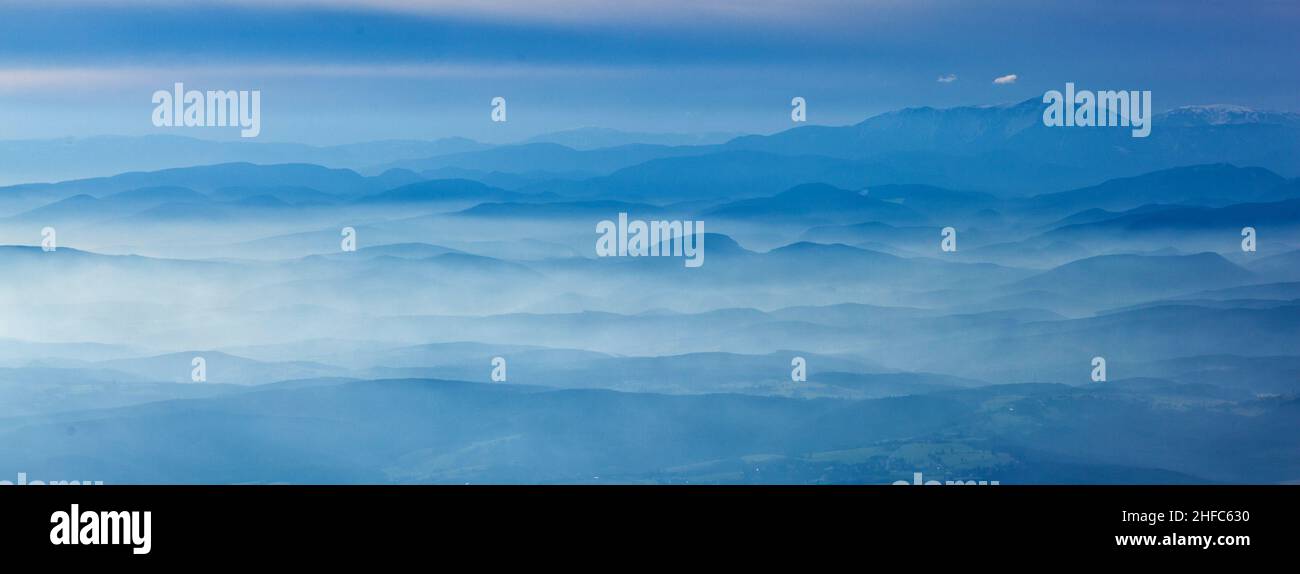 Austria, aerial view of the Alps Stock Photo - Alamy