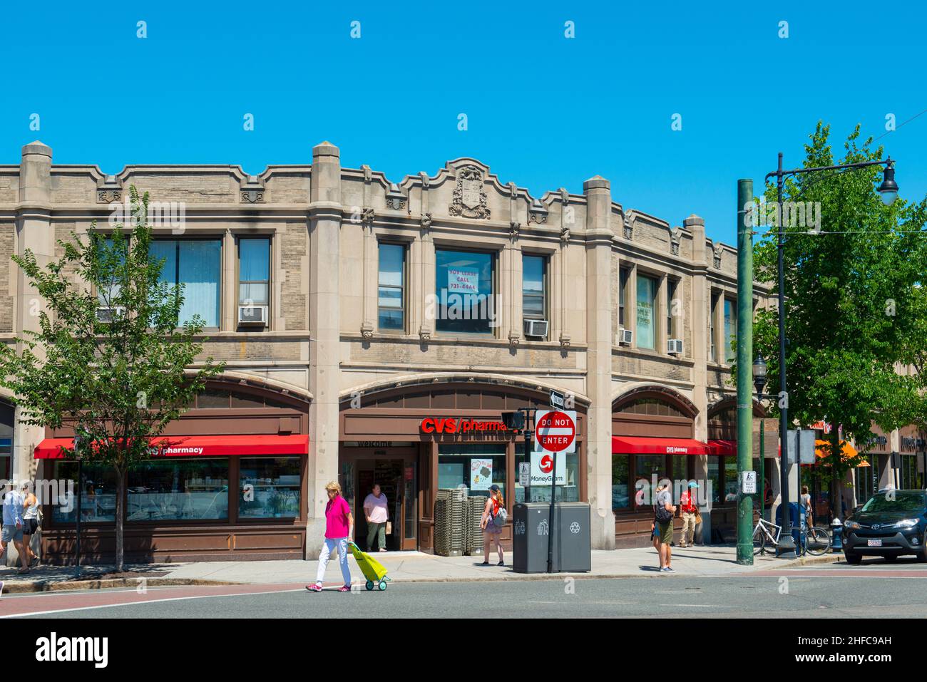 CVS Pharmacy in a historic commercial building at Coolidge Corner on ...