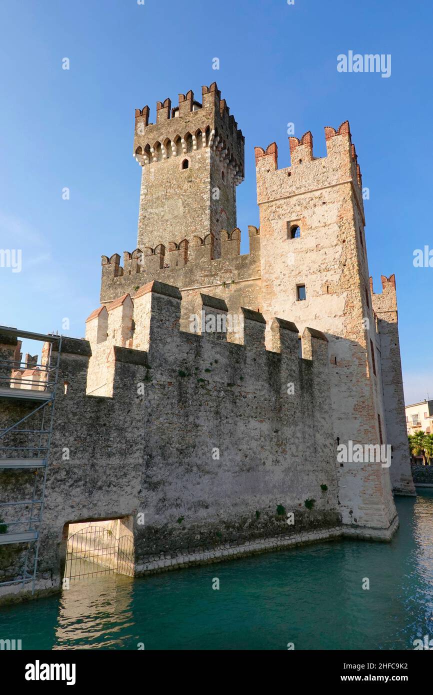 Architecture of Sirmione old town , Italy, Europe Stock Photo