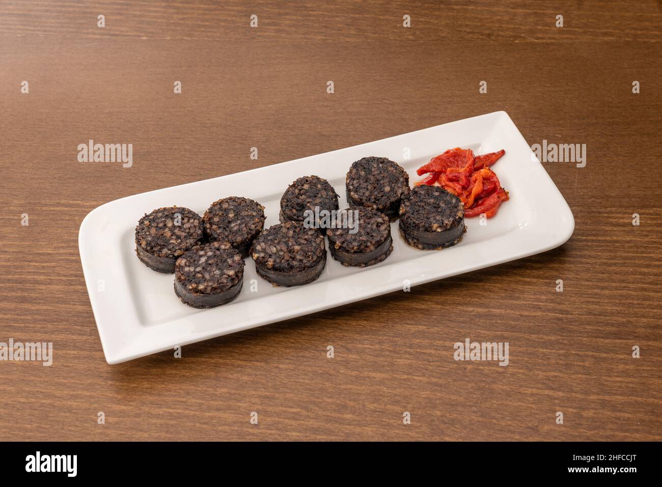 Burgos blood sausage is a sausage based on pork blood typical of Burgos