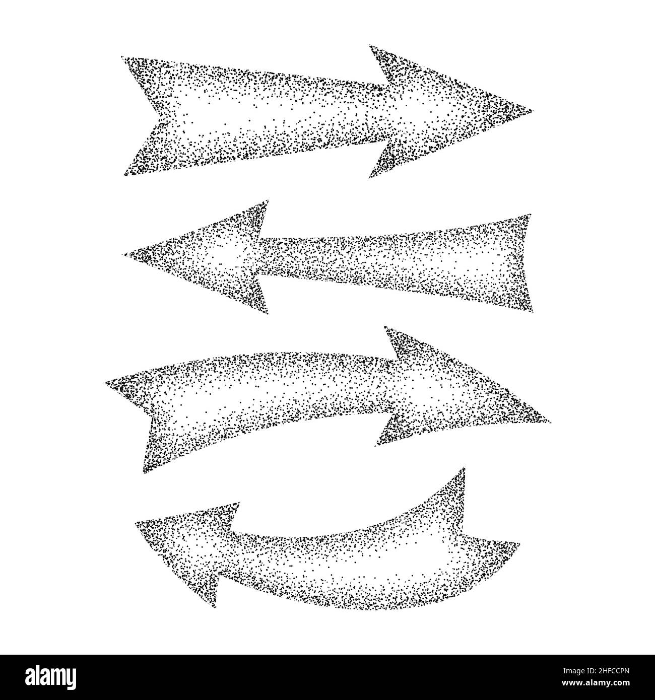 Stippling Arrow texture and backgrounds. Vector and Illustration. Stock Vector