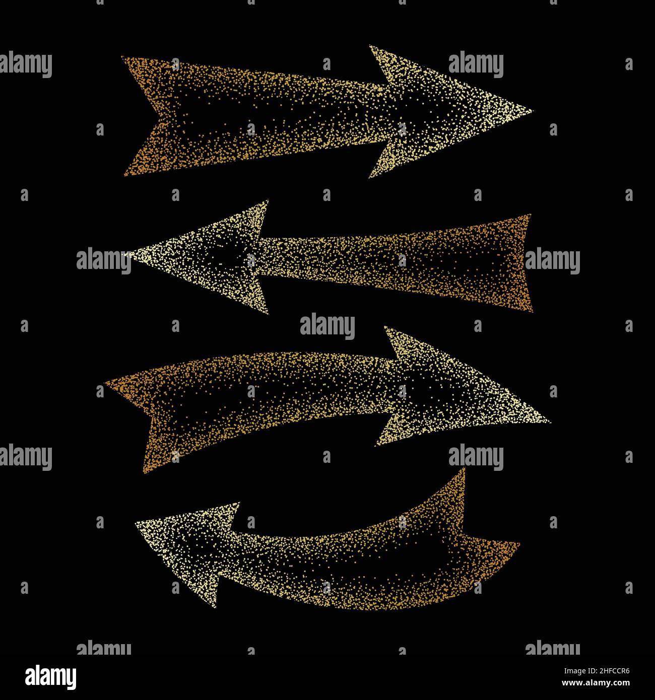 Stippling Arrow texture and backgrounds. Vector and Illustration. Stock Vector