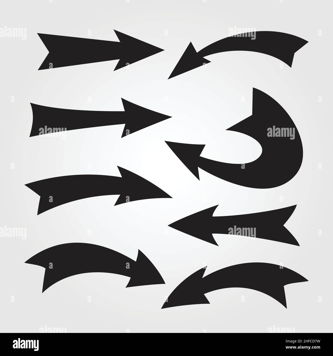Arrow set. Vector and illustration Stock Vector Image & Art - Alamy