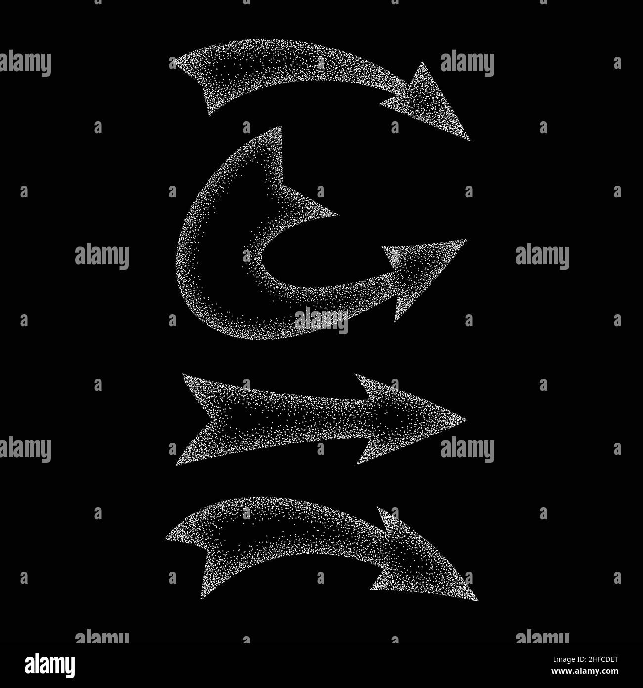 Stippling Arrow texture and backgrounds. Vector and Illustration. Stock Vector