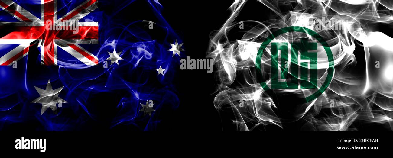 Flags of Australia, Australian vs Japan, Japanese, Gifu Prefecture