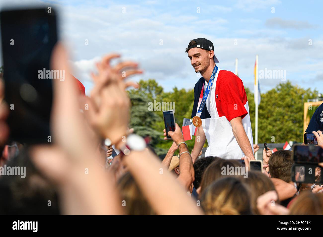 Jean Patry and the others players of France national men's volleyball