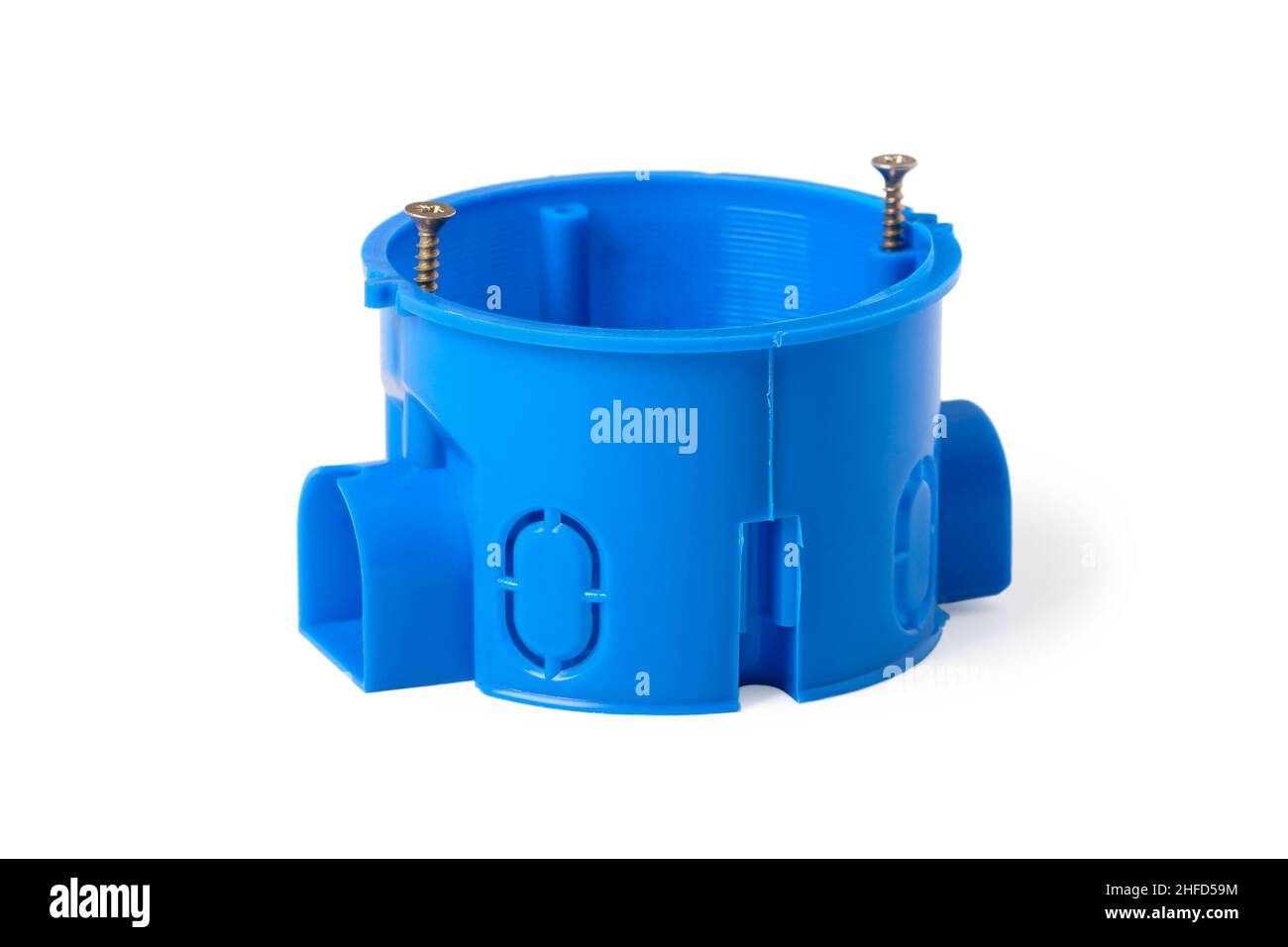 Plastic junction socket box for installing sockets and switches in a