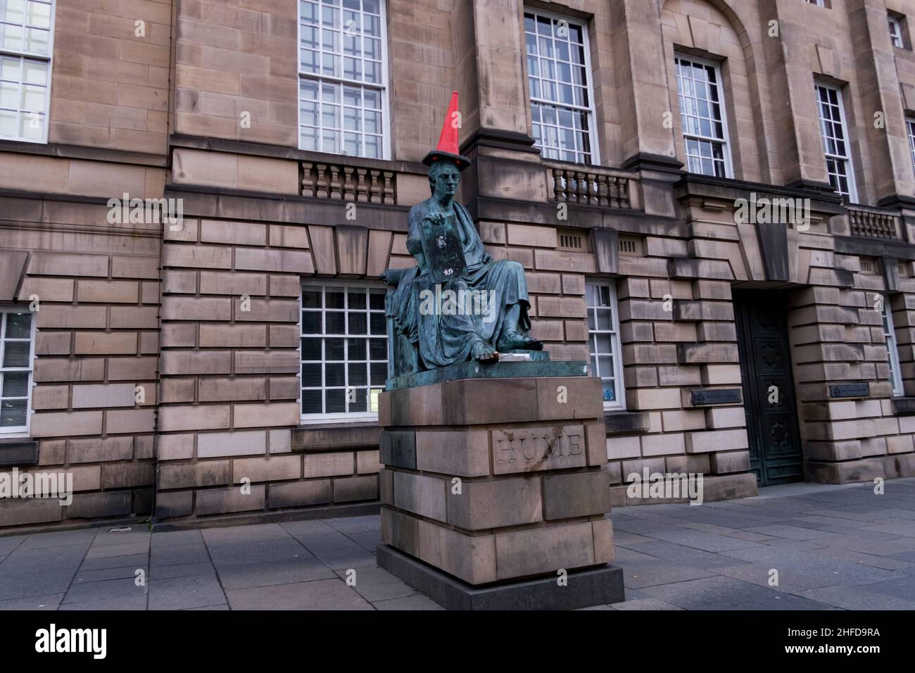 The statue of Scottish philosopher David Hume on Edinburgh's Royal Mile