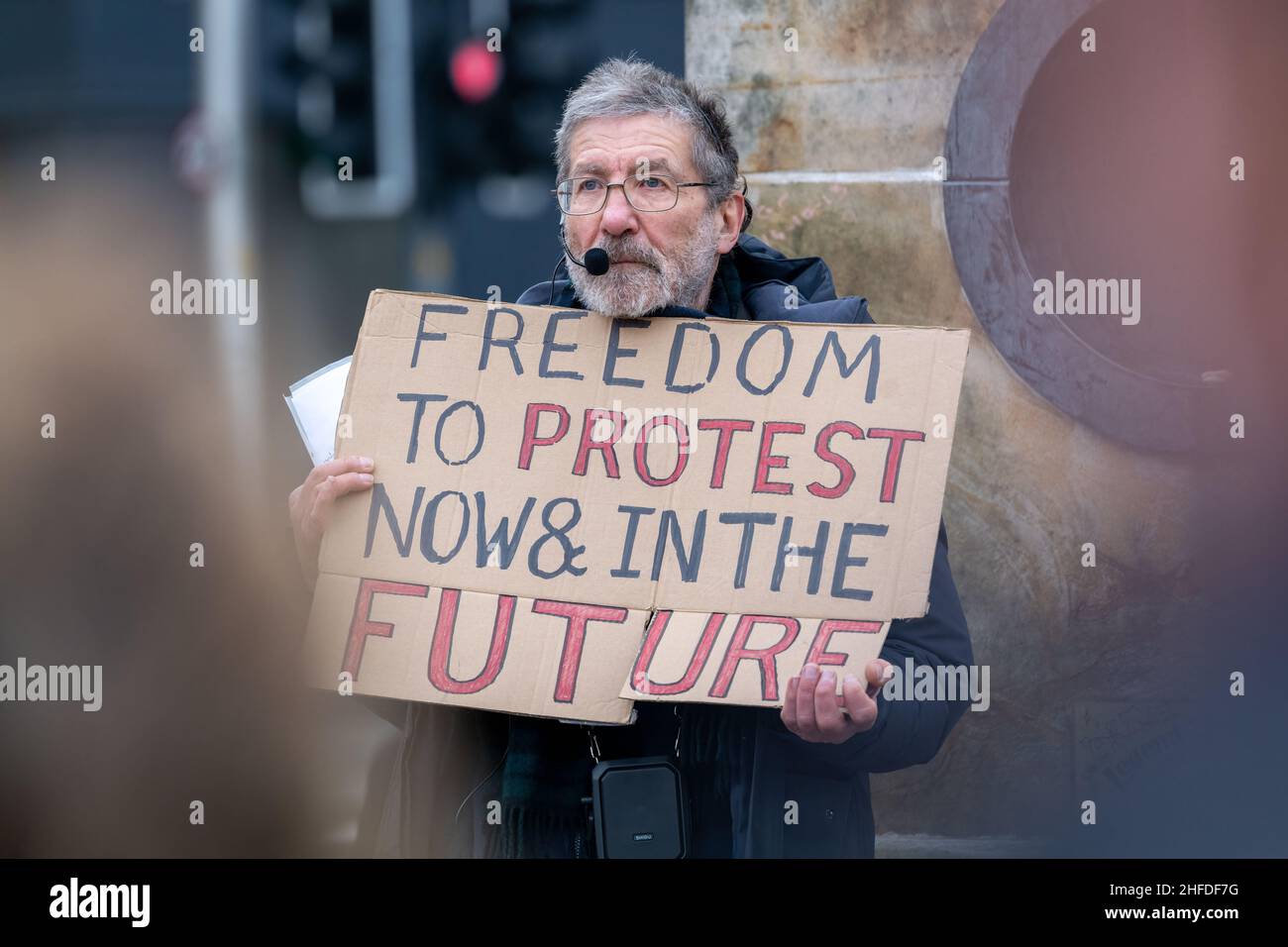 INVERNESS, HIGHLAND, UK. 15th Jan, 2022. This is the Kill the Bill Protest - Police, Crime, Sentencing and Courts (PCSC) Bill in Inverness, Highland, Scotland on 15 January 2022. Credit: JASPERIMAGE/Alamy Live News Stock Photo