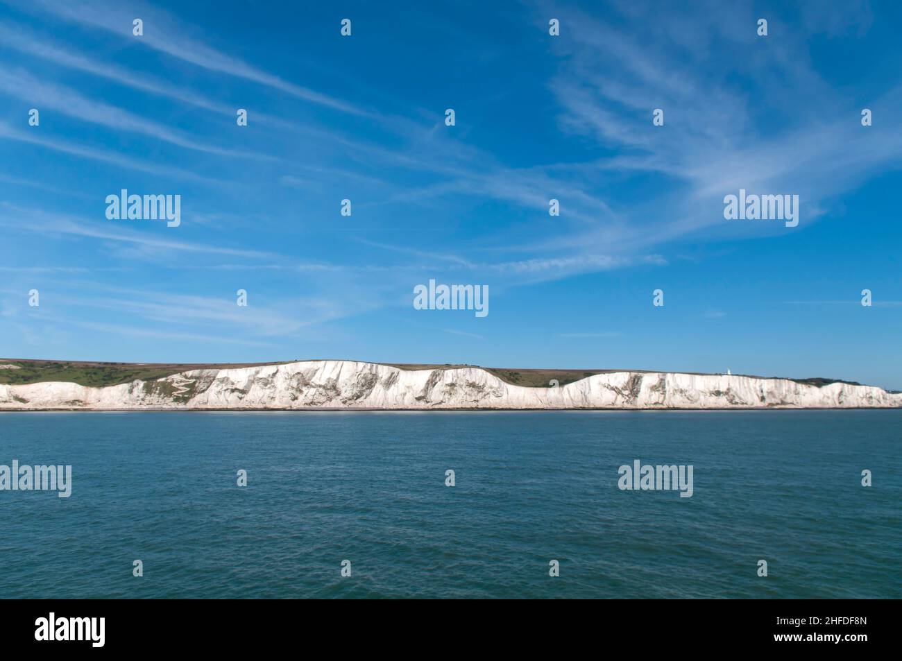 Europe, UK, England, Kent, Dover white cliffs Stock Photo